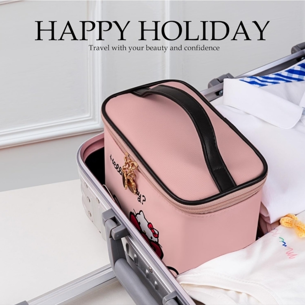 Hello Kitty Cosmetic Bags - Pink, White, Black - Picture 4 of 11